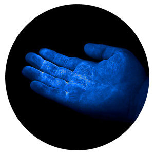 UV GERM Cuddle Bug - blue hand glow