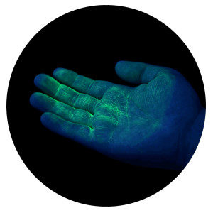 UV GERM Cuddle Bug - green hand glow