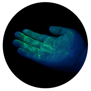 UV GERM Cuddle Bug - green hand glow