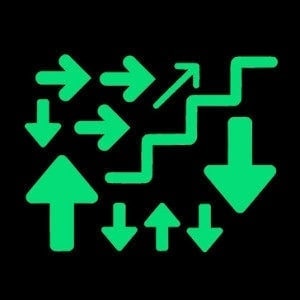 Night Signs - Rounded Arrows Set
