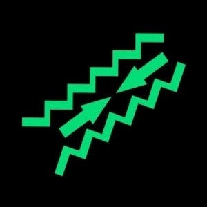Night Signs - Luminous Stairs Sign
