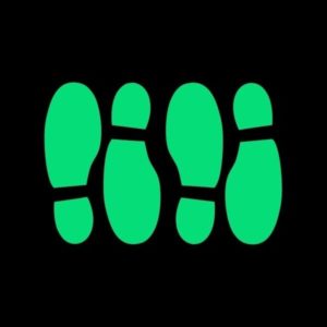 Night Signs - Glowing Footprints